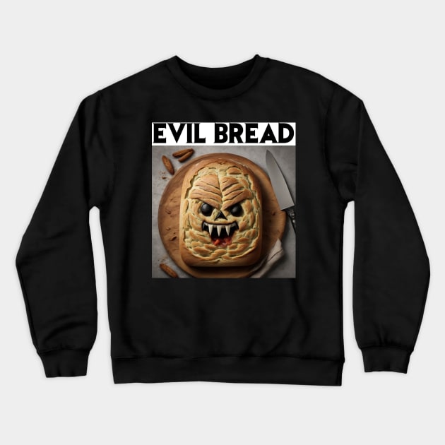 Evil Bread Crewneck Sweatshirt by Super Terrible Toys